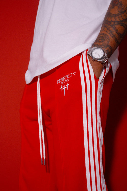 Definition Red Track pants