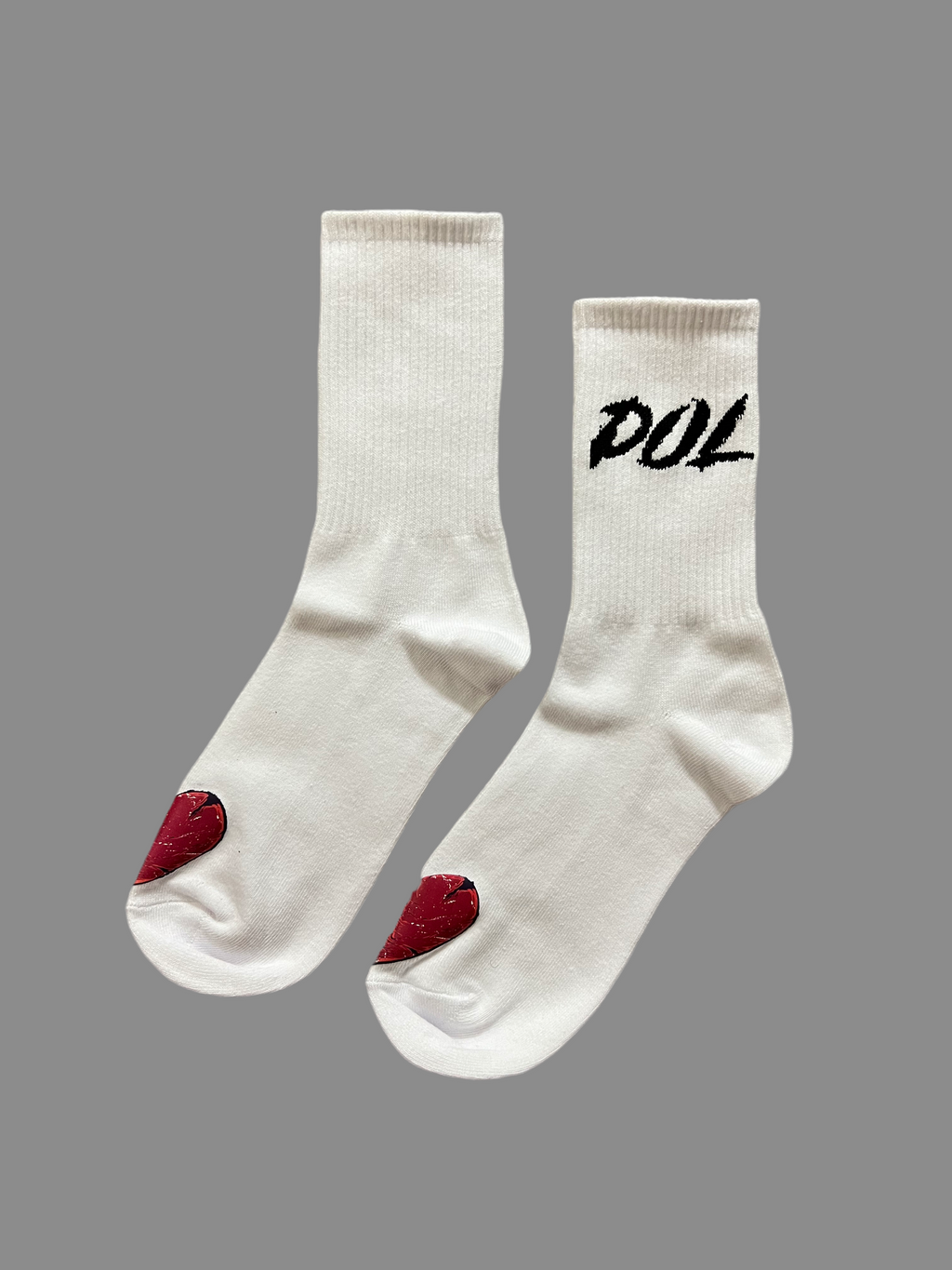 DOL White Crew Socks