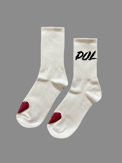 DOL White Crew Socks