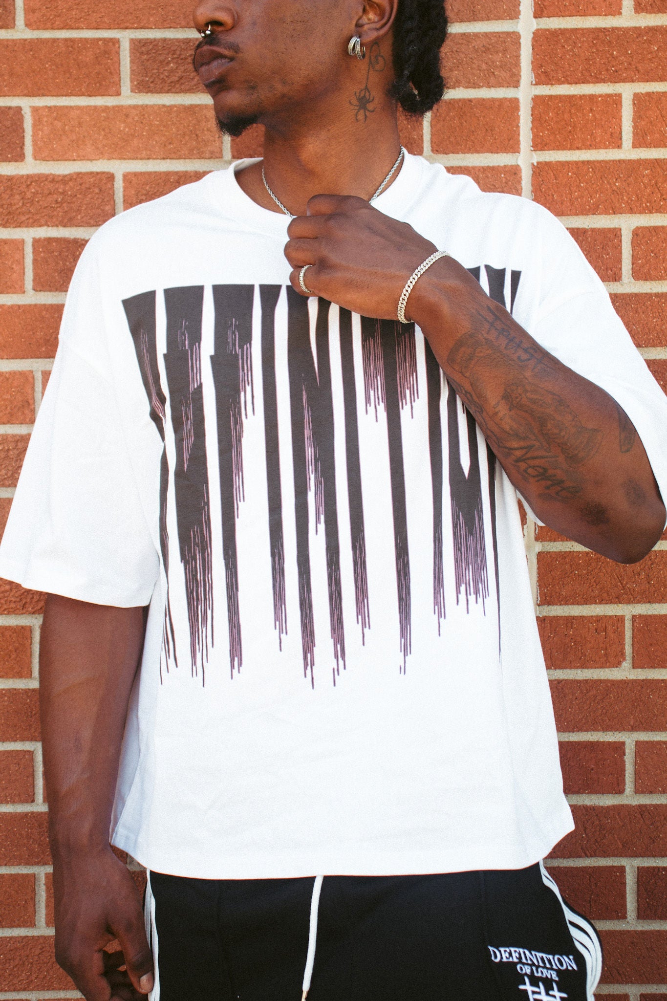 “Speak Of Love” Box Crop Tee White