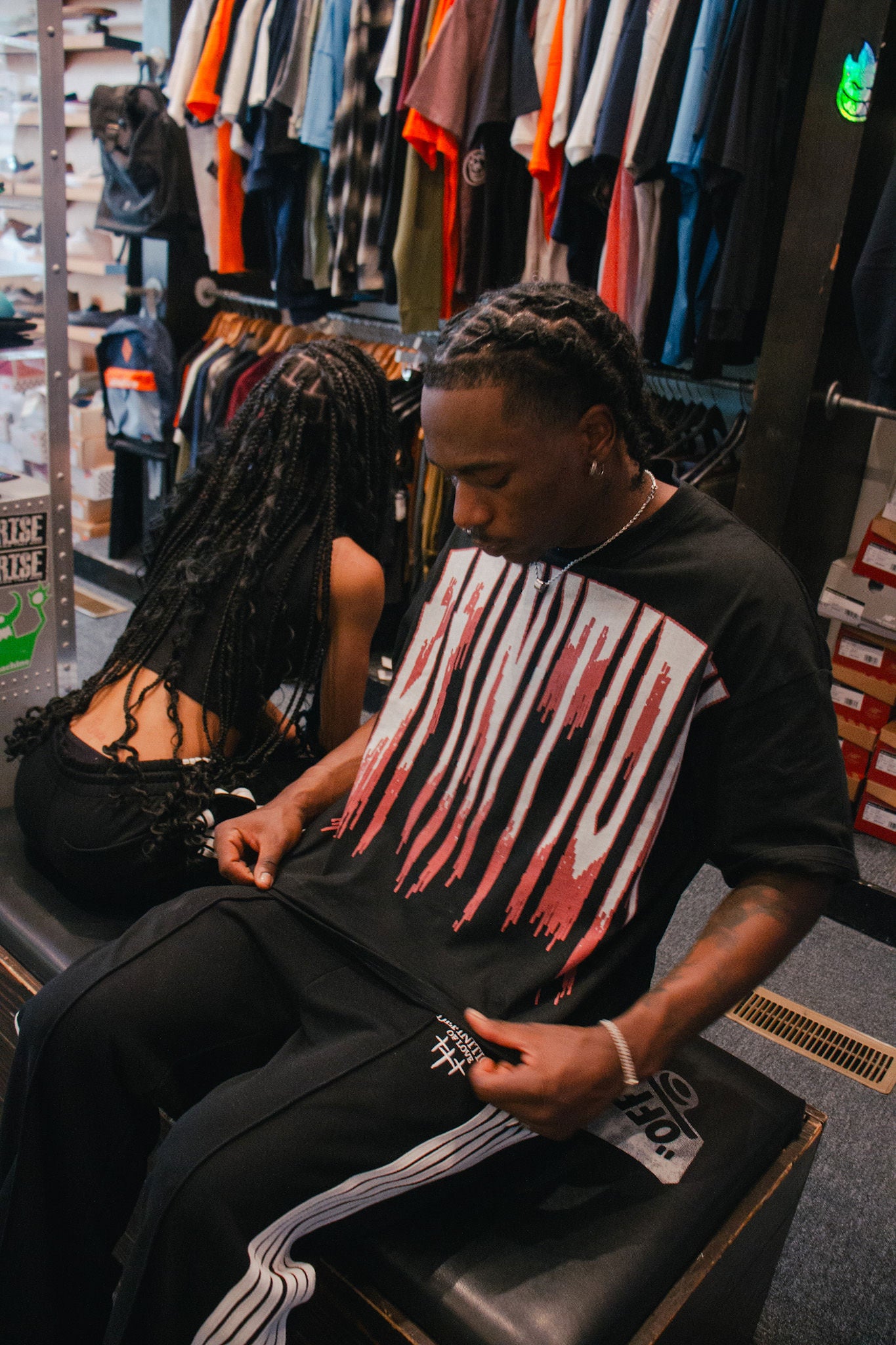 “Speak of love” Salmon Pink Box Crop