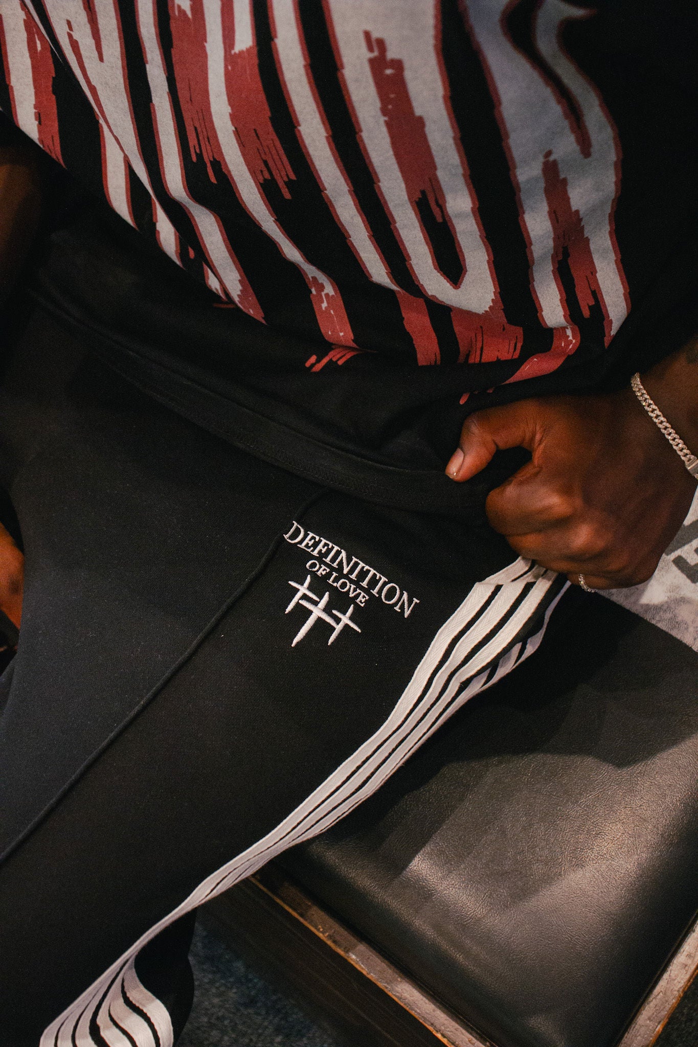 “Speak of love” Track pants