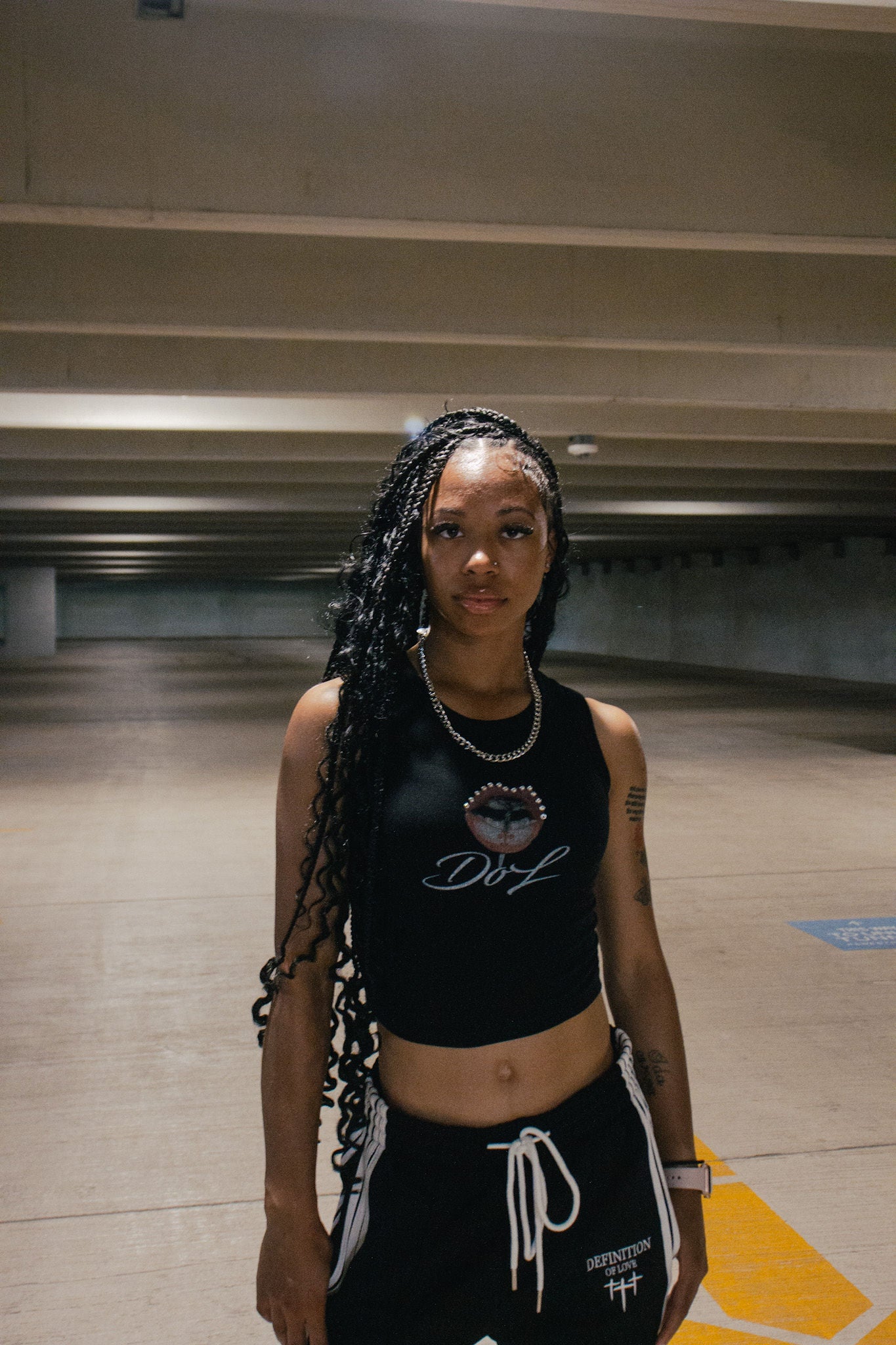 “Speak of Love” Black tank top